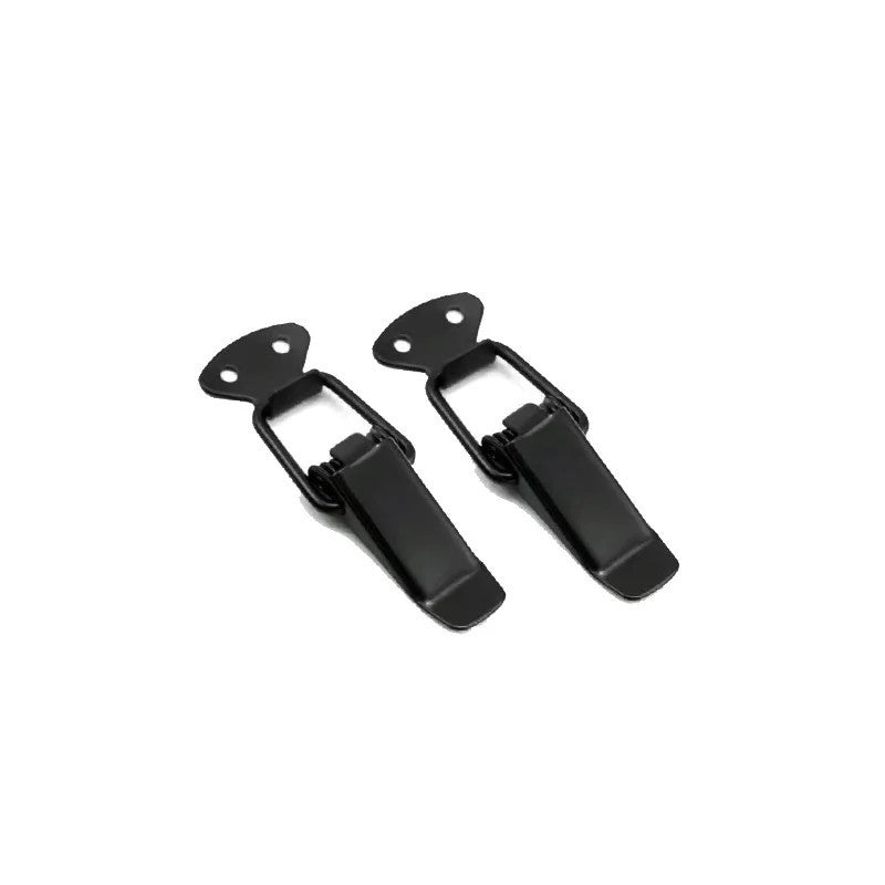 2Pcs Universal Car Bumper Quick Release Hook Lock Clips – black