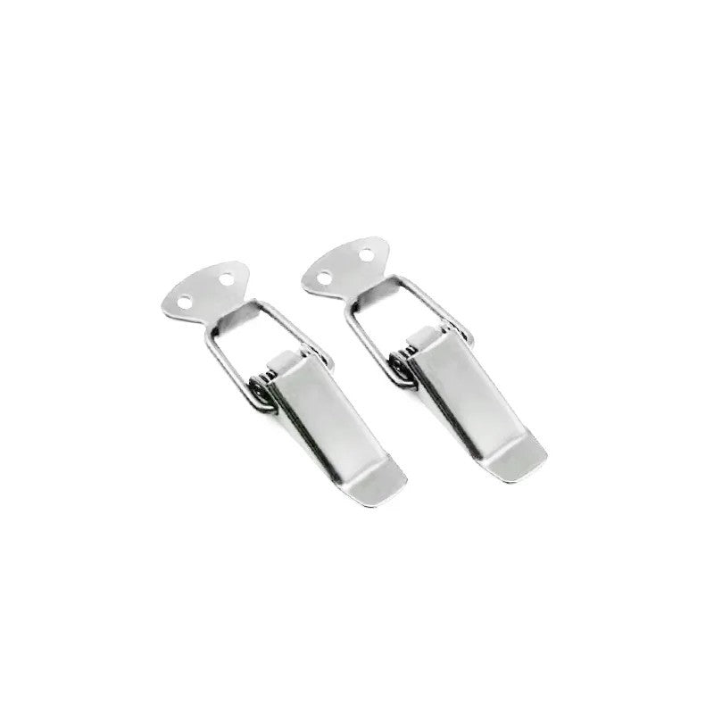 2Pcs Universal Car Bumper Quick Release Hook Lock Clips – silver