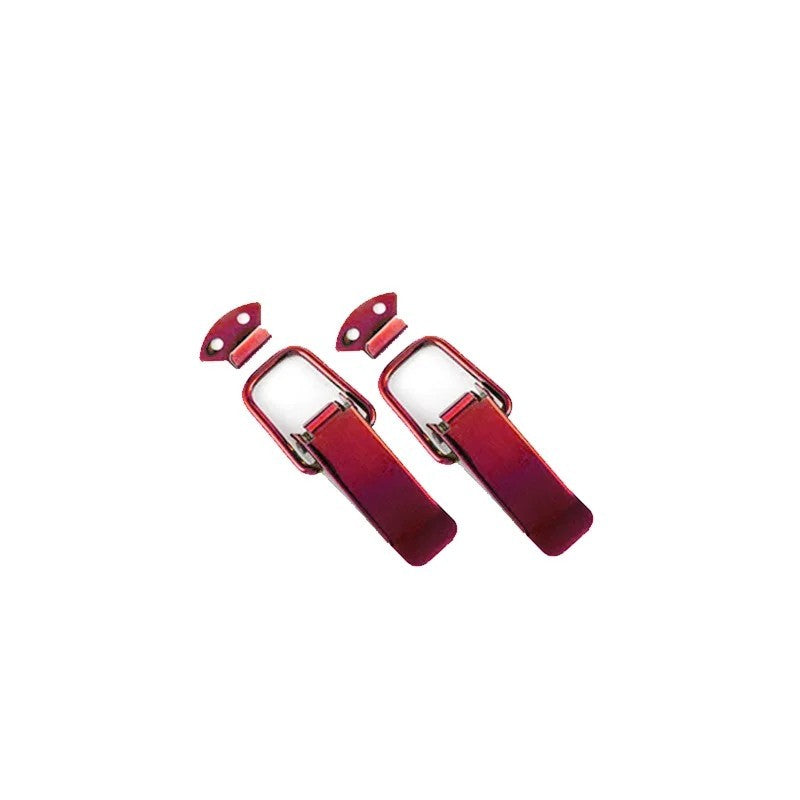 2Pcs Universal Car Bumper Quick Release Hook Lock Clips – red