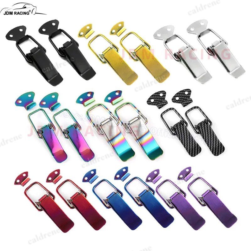 2Pcs Universal Car Bumper Quick Release Hook Lock Clips – view 2