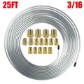 3/16 Inch Steel Brake Line Tubing Kit, 25 Ft