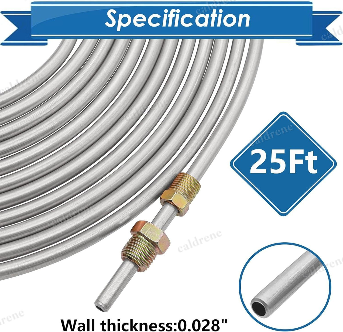 3/16 Inch Steel Brake Line Tubing Kit, 25 Ft – view 3