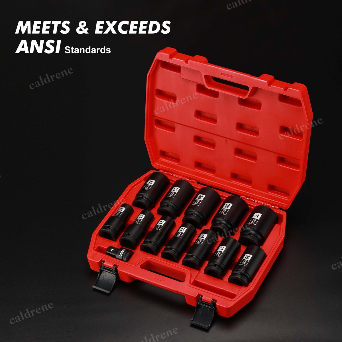 3/4 Drive Deep Impact Socket Set Jumbo Metric 17-41mm, 13 Piece – view 7