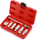 3/8 Drive Spark Plug Socket Set with Extension Bar, 8 Piece