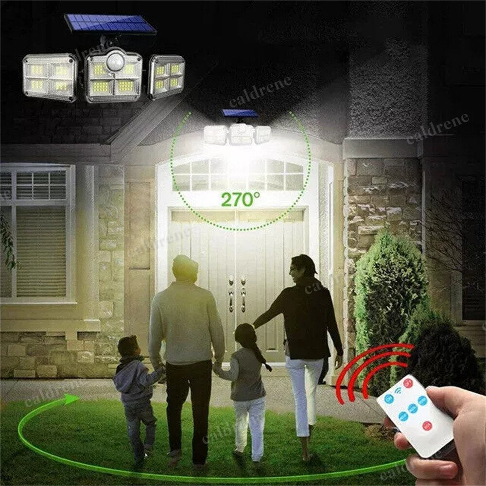 3 Head LED Solar Security Light Motion Sensor Waterproof – view 6