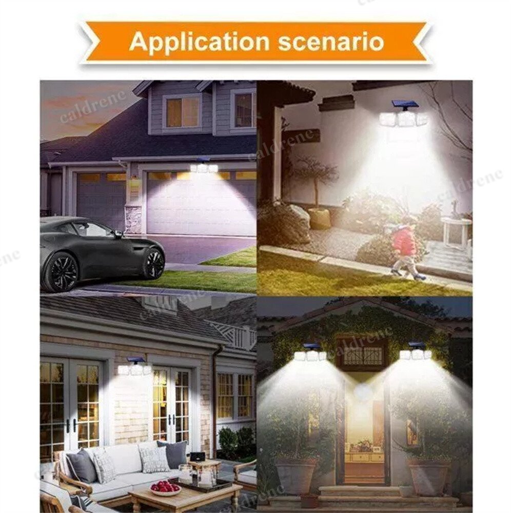 3 Head LED Solar Security Light Motion Sensor Waterproof – view 7