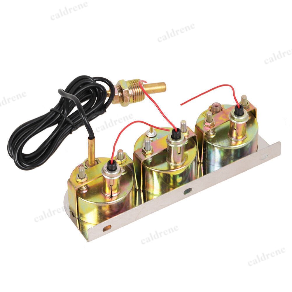 3-in-1 52mm Car Triple Gauge Set, Water Temp, Oil Pressure and Volt – view 10