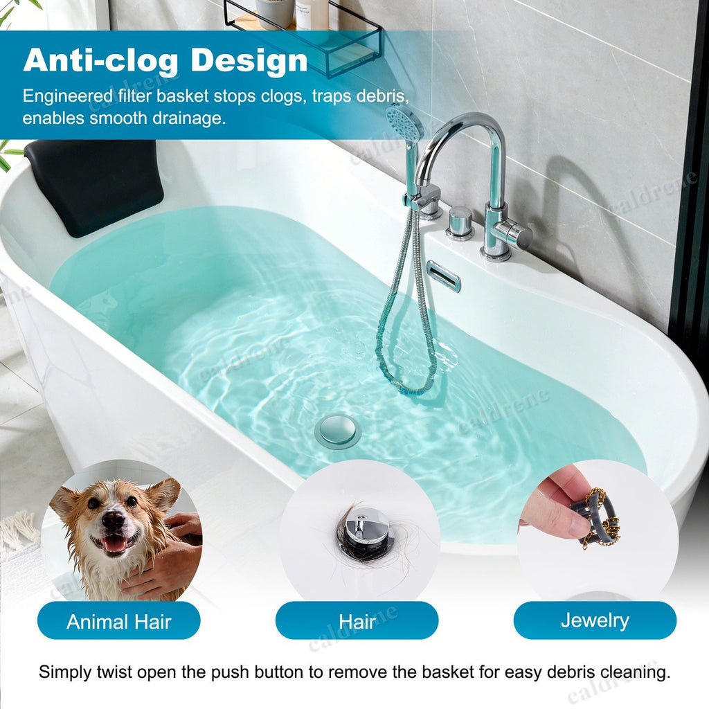 3-in-1 Universal Bathtub Drain Stopper – view 7