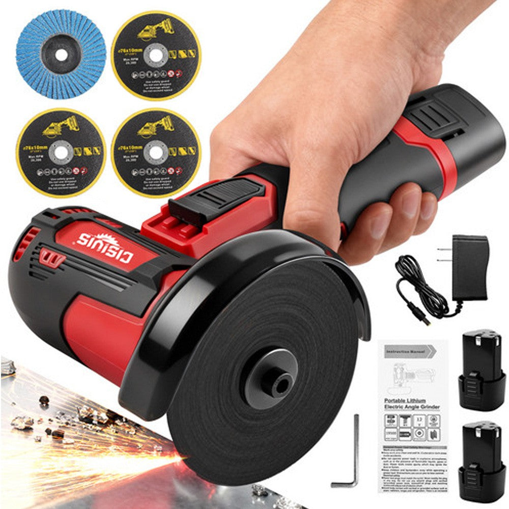 3 Inch 12V Cordless Mini Angle Grinder