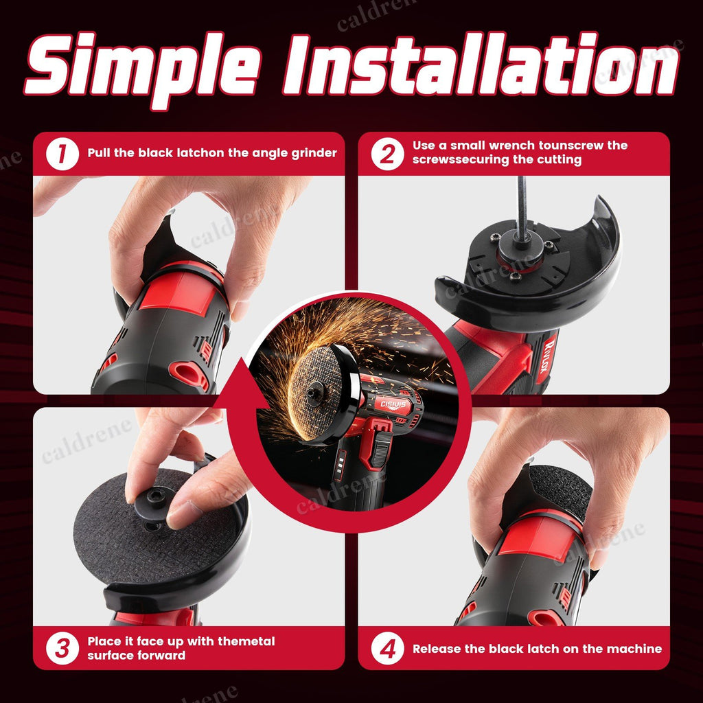 3 Inch 12V Cordless Mini Angle Grinder – view 5