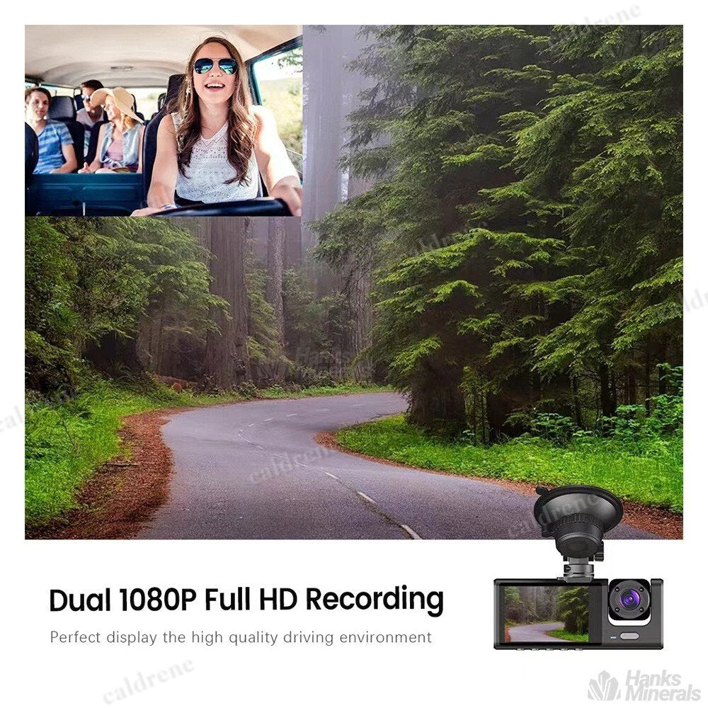 3-Lens 1080P Dash Cam, Front Rear and Inside – view 4