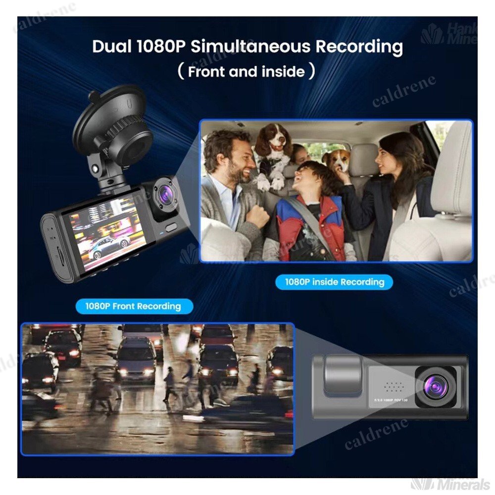3-Lens 1080P Dash Cam, Front Rear and Inside – view 5