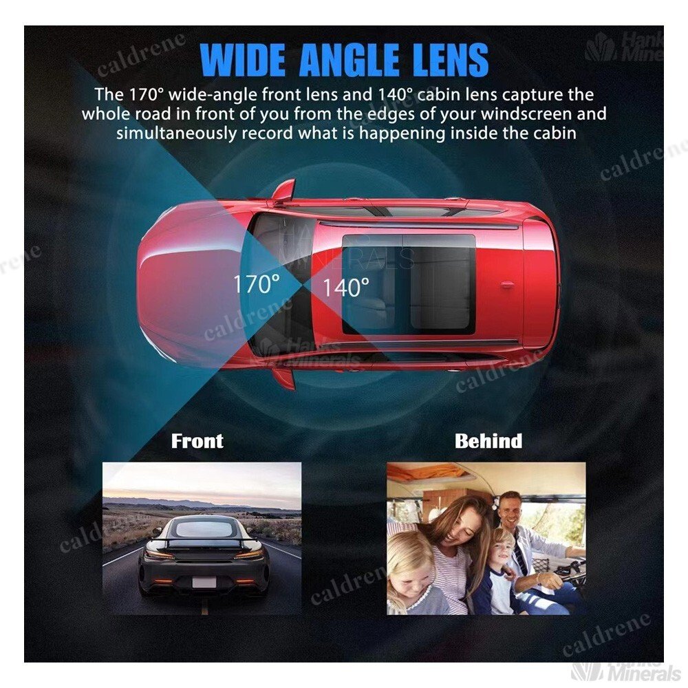 3-Lens 1080P Dash Cam, Front Rear and Inside – view 7