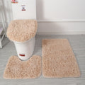3-Piece Non-Slip Bathroom Rug Set for Comfort and Safety – Camel