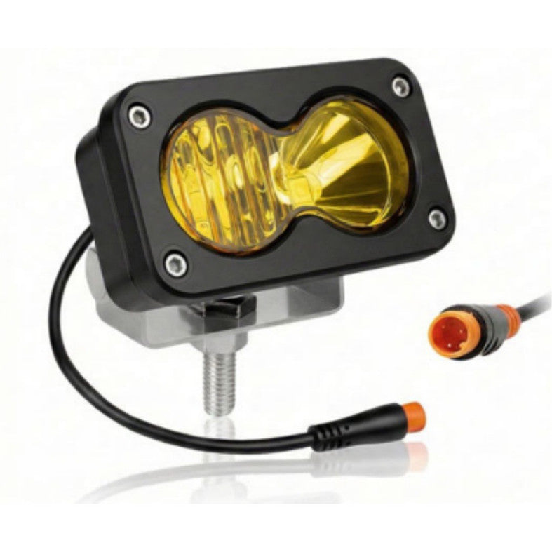 3-Pin Ultra Bright 6500K LED Ebike Headlight for Ridstar Q20 – Yellow light