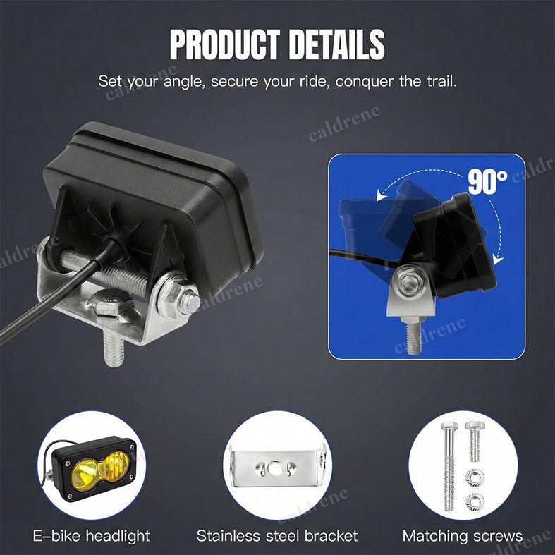 3-Pin Ultra Bright 6500K LED Ebike Headlight for Ridstar Q20 – view 7