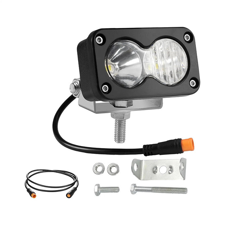 3-Pin Ultra Bright 6500K LED Ebike Headlight for Ridstar Q20 – White light
