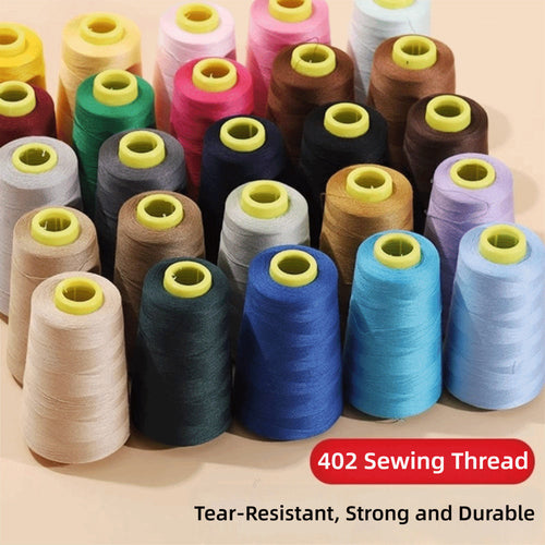 3000 Yards Solid Color Polyester Sewing Thread for Hand and Machine Use