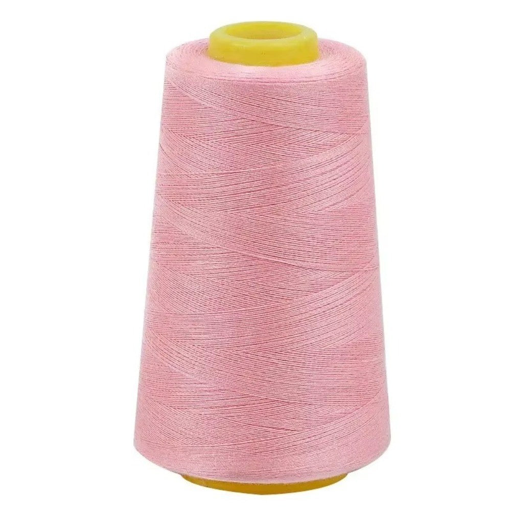 3000 Yards Solid Color Polyester Sewing Thread for Hand and Machine Use – Pink