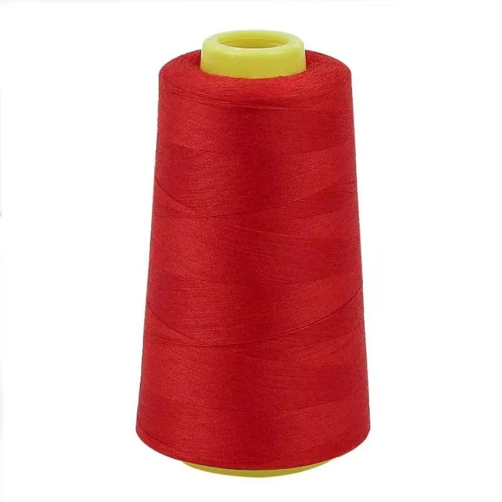 3000 Yards Solid Color Polyester Sewing Thread for Hand and Machine Use – Red