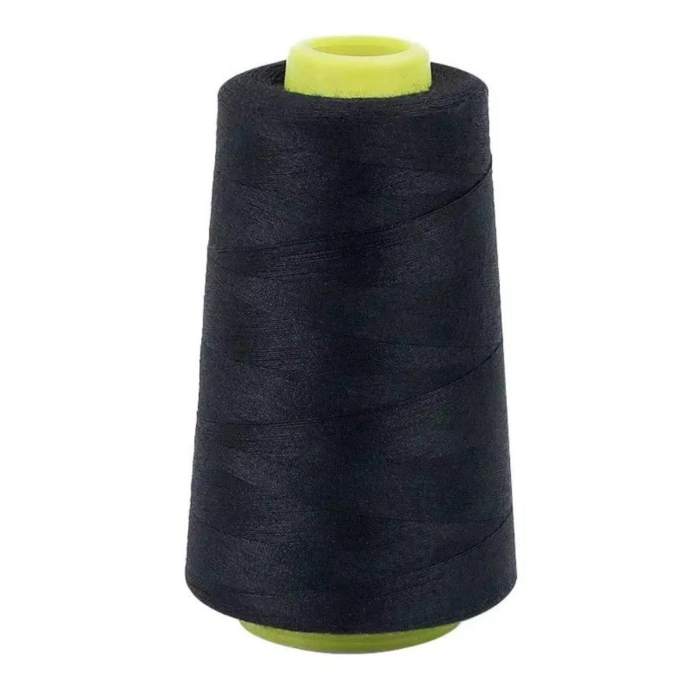 3000 Yards Solid Color Polyester Sewing Thread for Hand and Machine Use – Black