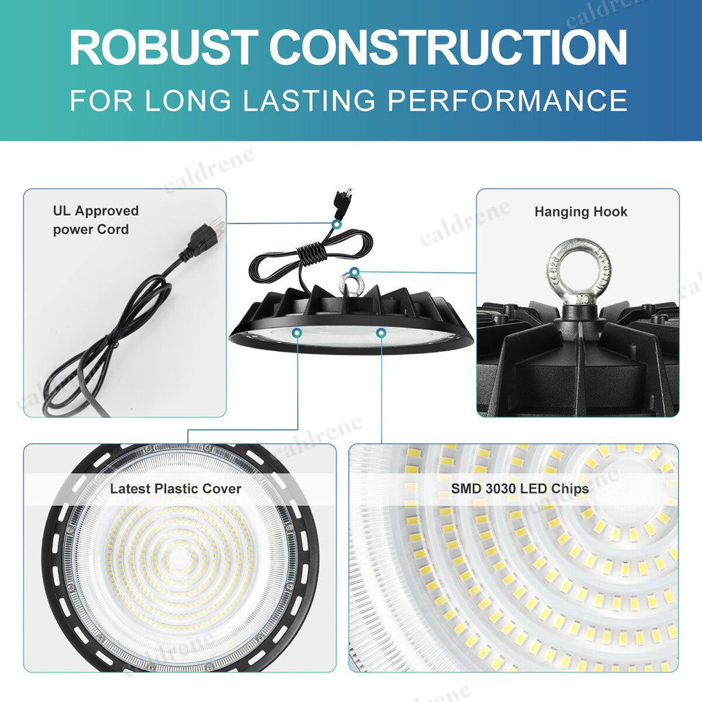 300W UFO LED High Bay Shop Light for Garage and Workshop – view 2