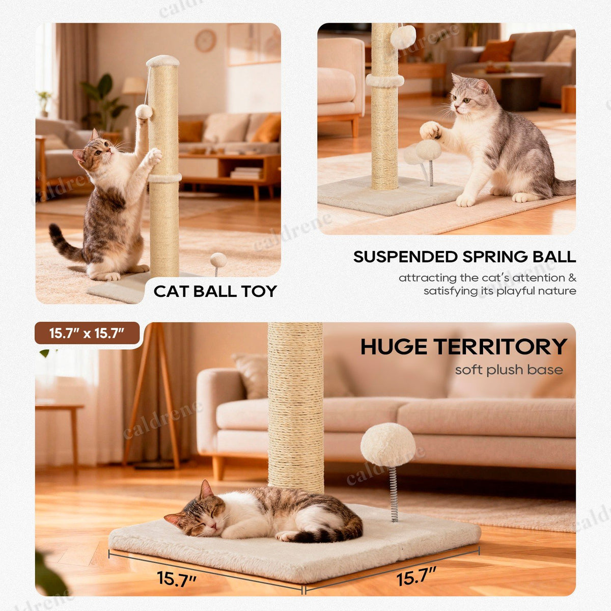 33 Inch Sisal Cat Scratching Post – view 10