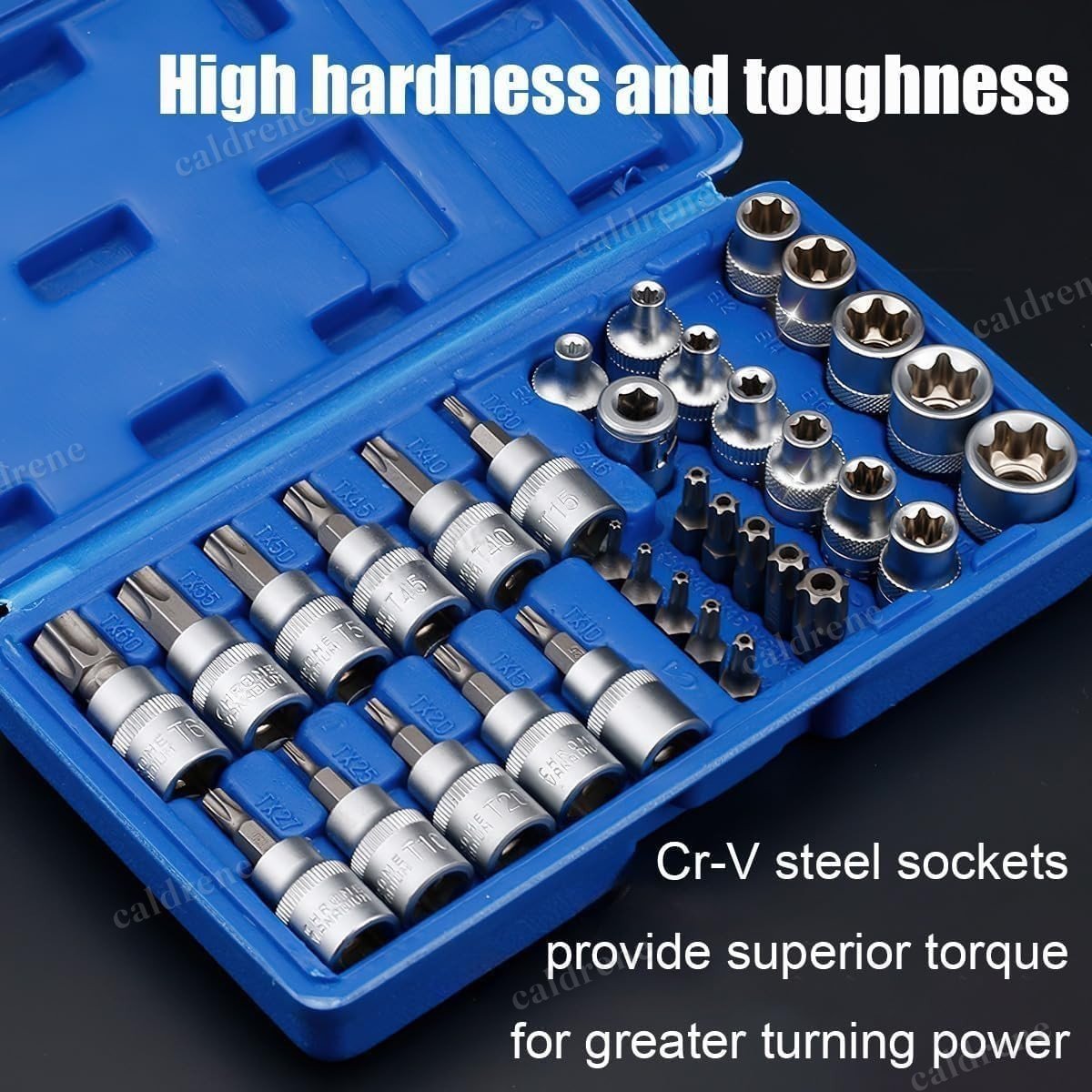 34 Piece Torx Star Socket and Bit Set, 3/8 Drive – view 2