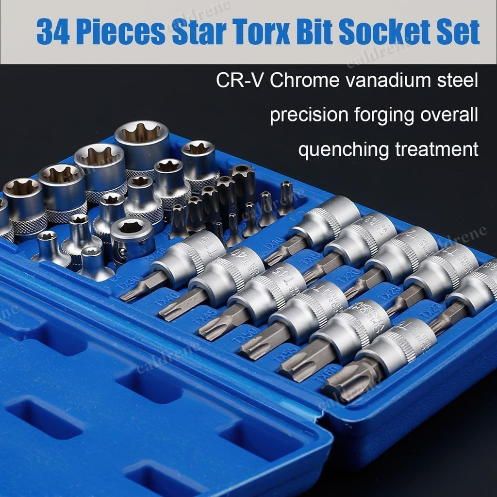 34 Piece Torx Star Socket and Bit Set, 3/8 Drive – view 3