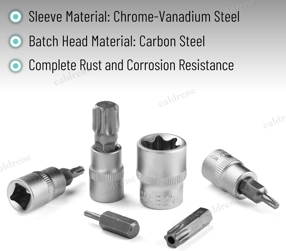 34 Piece Torx Star Socket and Bit Set, 3/8 Drive – view 9