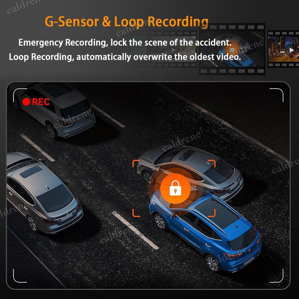 360 Degree 4 Channel 1080P Dash Cam Front Rear Inside – view 6