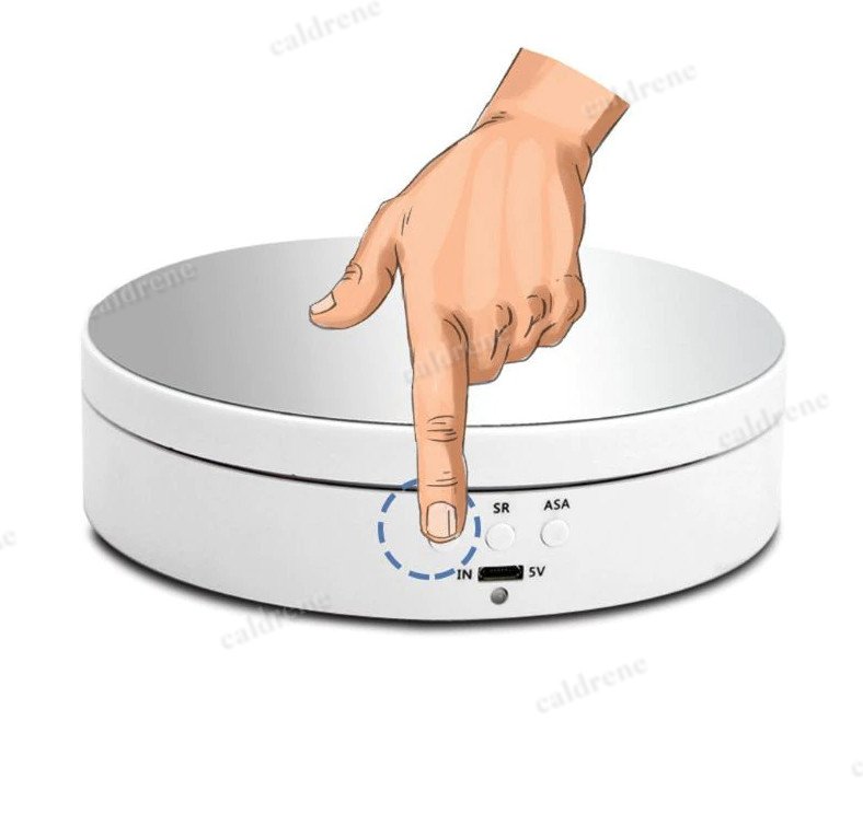 360 Degree Motorized Rotating Display Stand for Jewelry and Photos – view 3