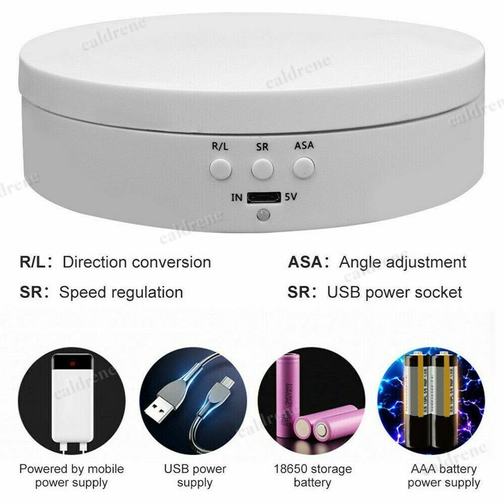 360 Degree Motorized Rotating Display Stand for Jewelry and Photos – view 6