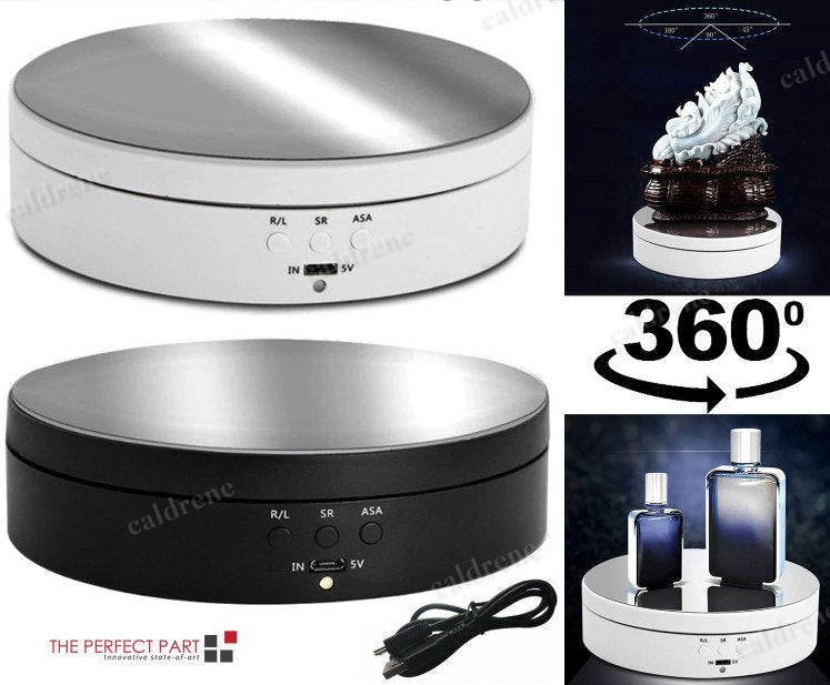 360 Degree Motorized Rotating Display Stand for Jewelry and Photos – view 8