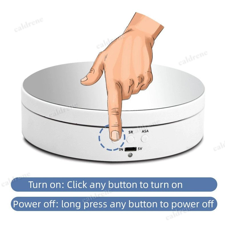360 Degree Motorized Rotating Display Stand for Jewelry and Photos – view 9