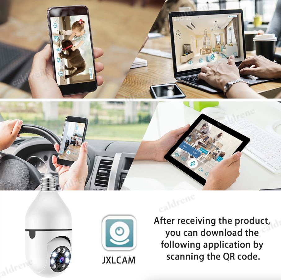 360° WiFi Light Bulb Security Camera – view 4