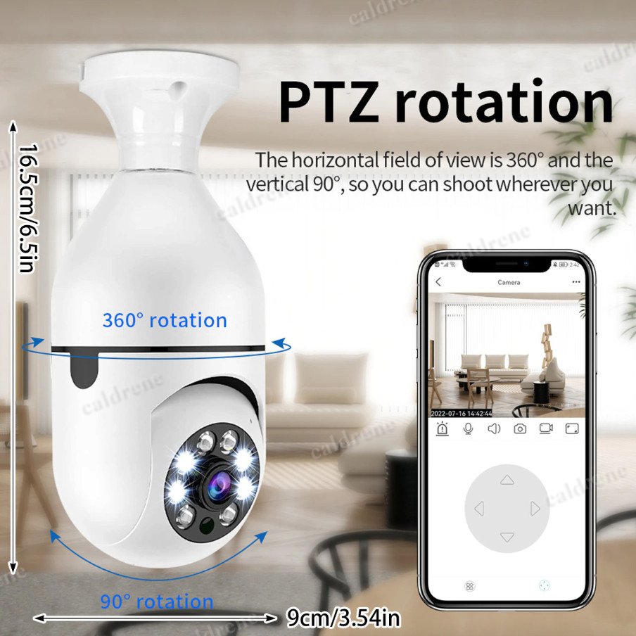 360° WiFi Light Bulb Security Camera – view 6
