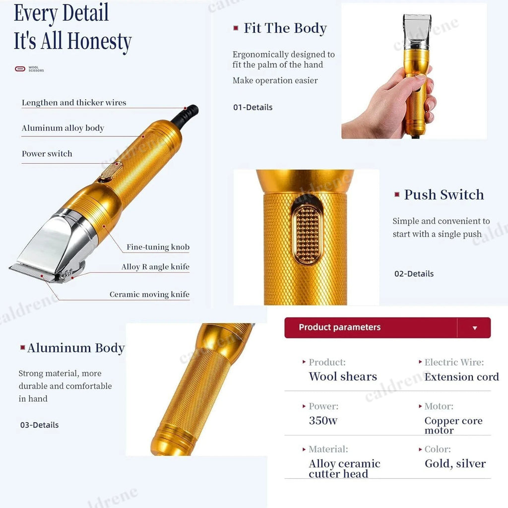 380W Heavy-Duty Electric Dog Grooming Clippers – view 9