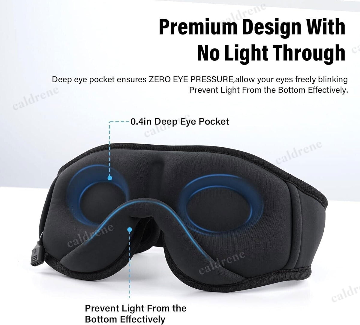 3D Sleep Mask with Bluetooth Headphones – view 6