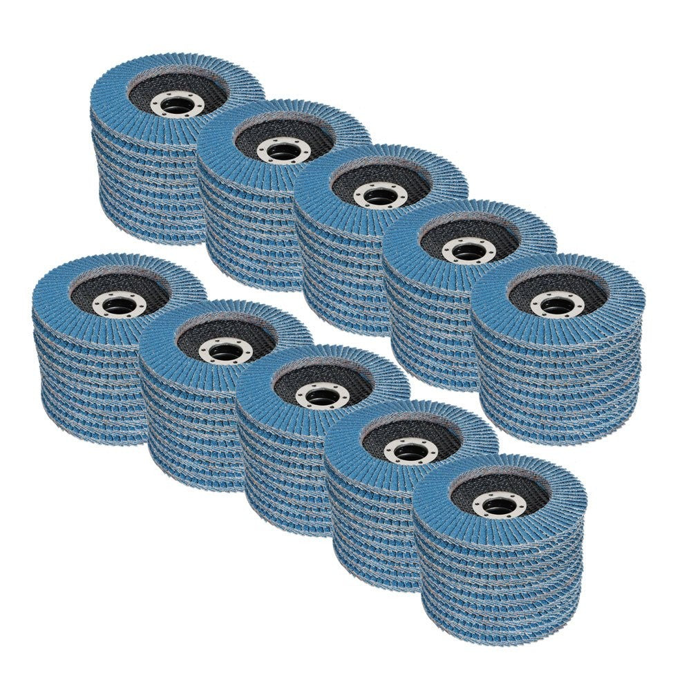 4-1/2 Inch 40 Grit Zirconia Flap Discs, 100 Pack