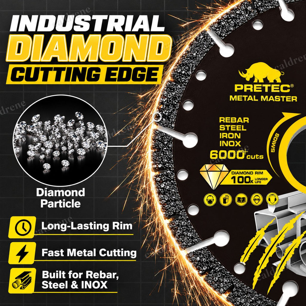 4-1/2 Inch Diamond Metal Cutting Disc, 3 Pack – view 3
