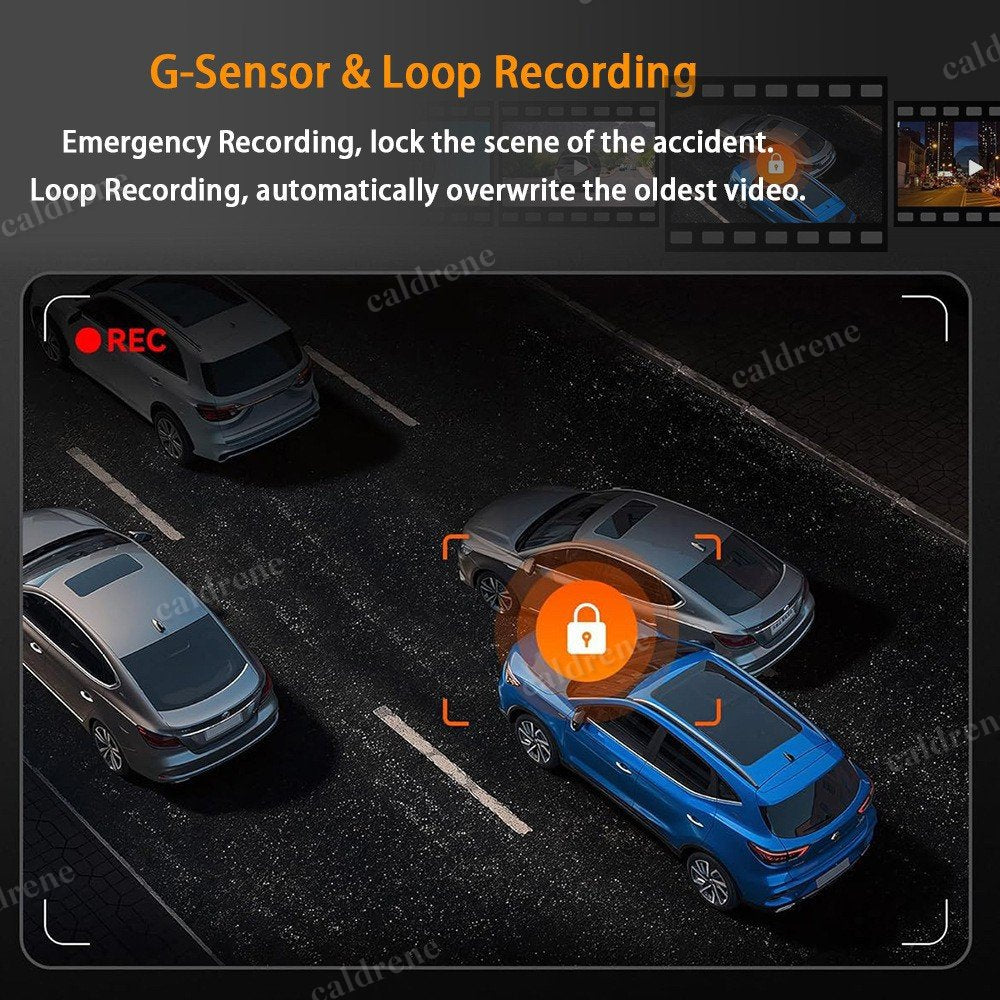 4-Channel 1080P Car Dash Cam, Front Rear and Sides – view 7