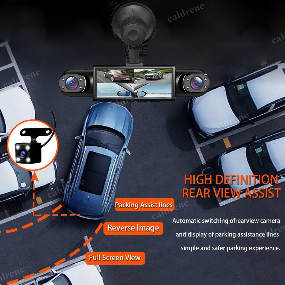 4-Channel 1080P Car Dash Cam, Front Rear and Sides – view 8