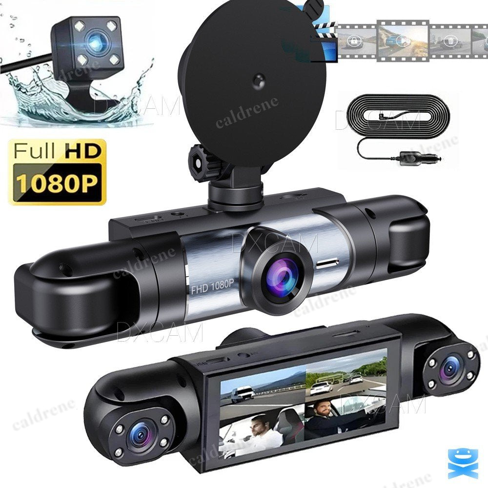 4-Channel 360° 1080P Dash Cam, Front Rear Inside Left Right – view 2