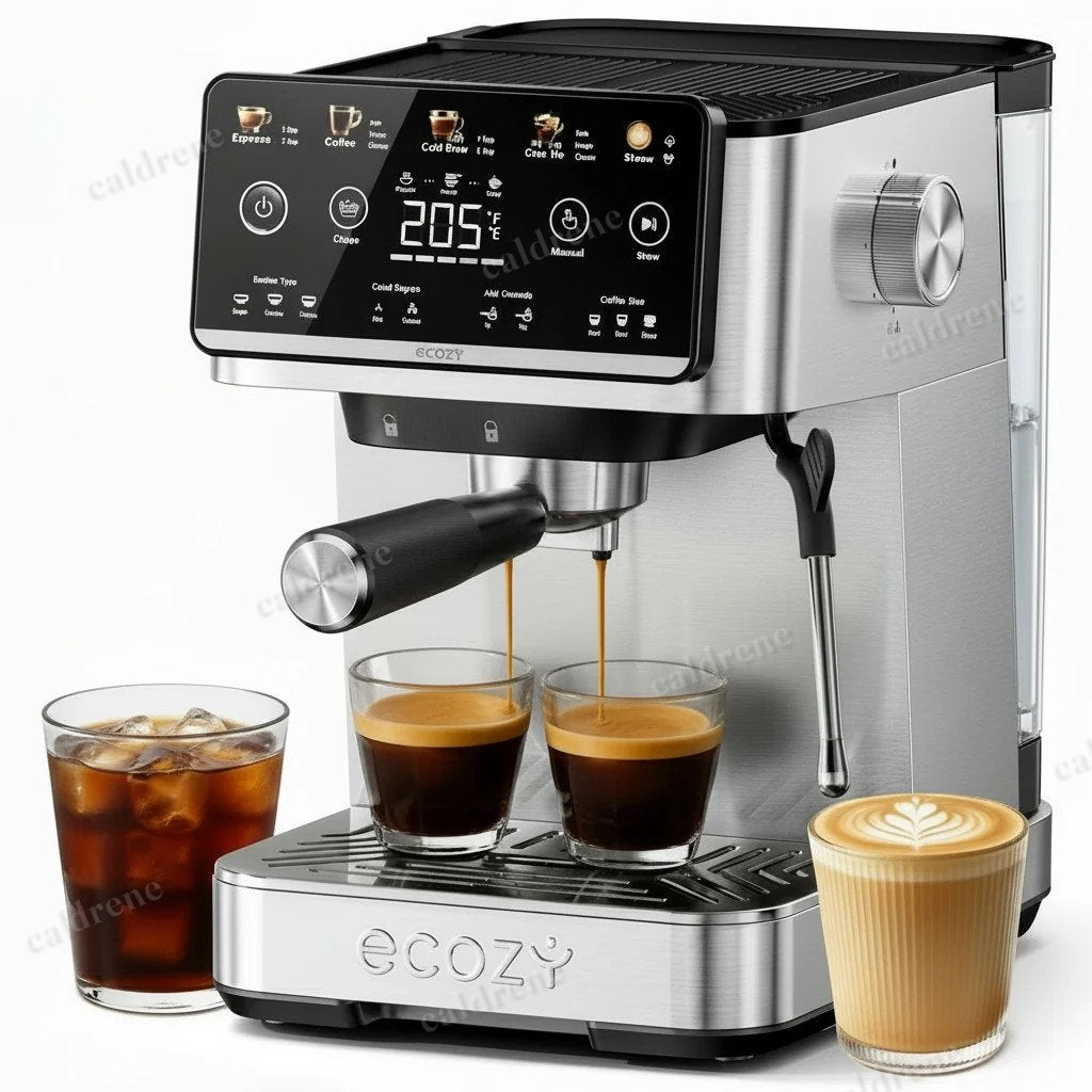 4-in-1 20 Bar Espresso and Cappuccino Maker with Milk Frother – view 2