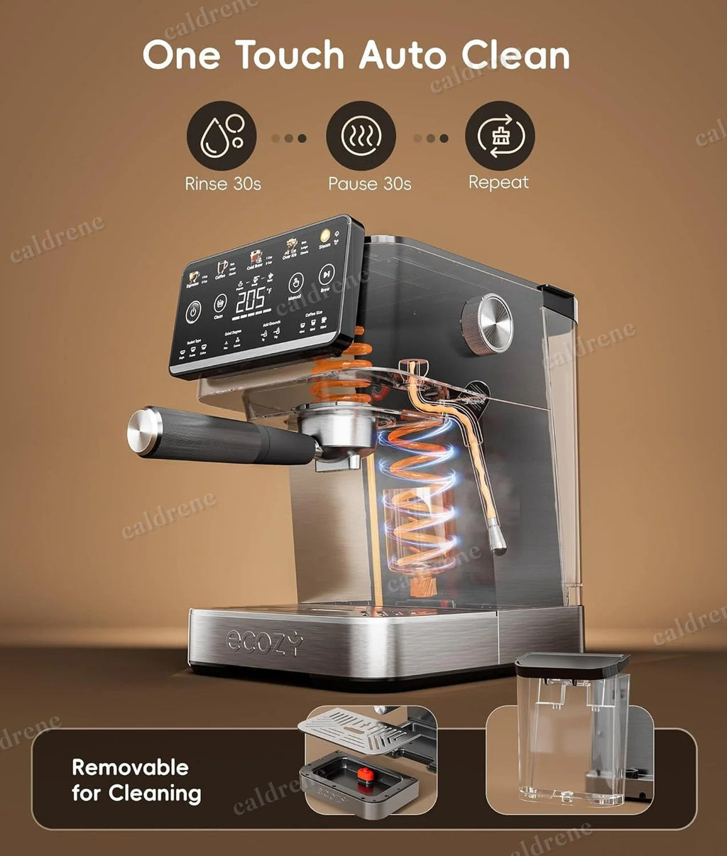 4-in-1 20 Bar Espresso and Cappuccino Maker with Milk Frother – view 5