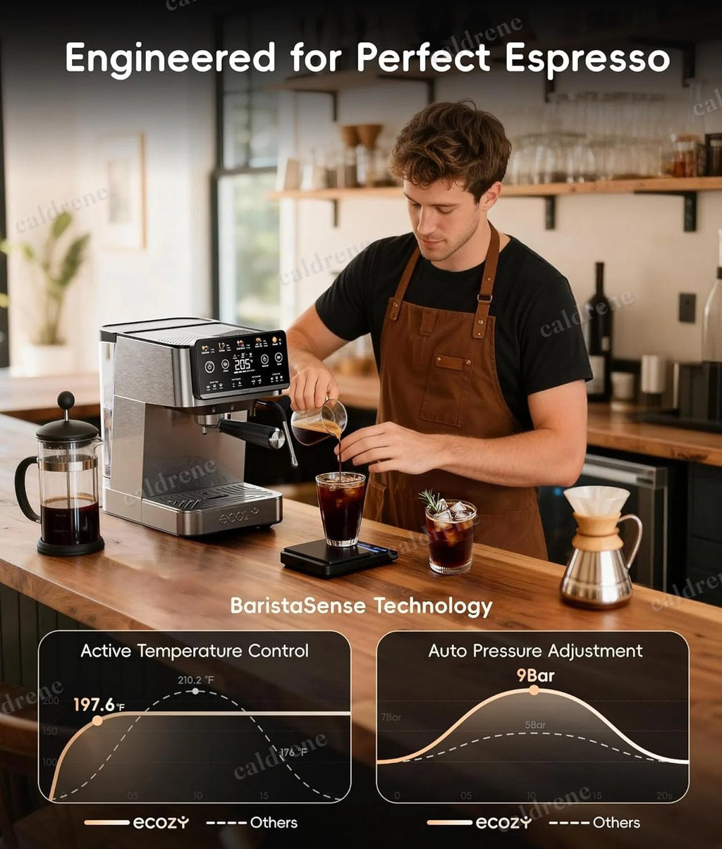 4-in-1 20 Bar Espresso and Cappuccino Maker with Milk Frother – view 7