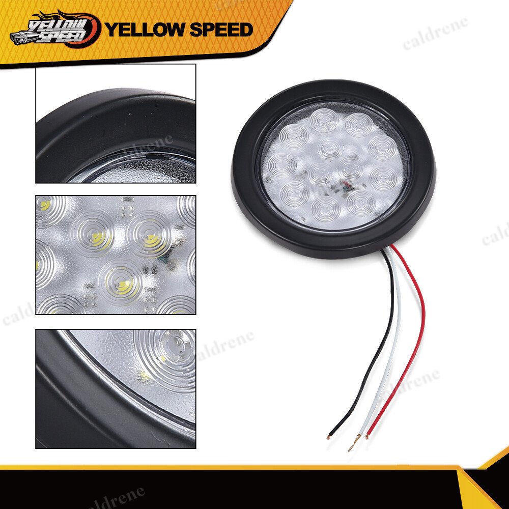 4 Inch Round 12 LED Reverse Backup Lights for Trailer and Truck, 2 Pack – view 5