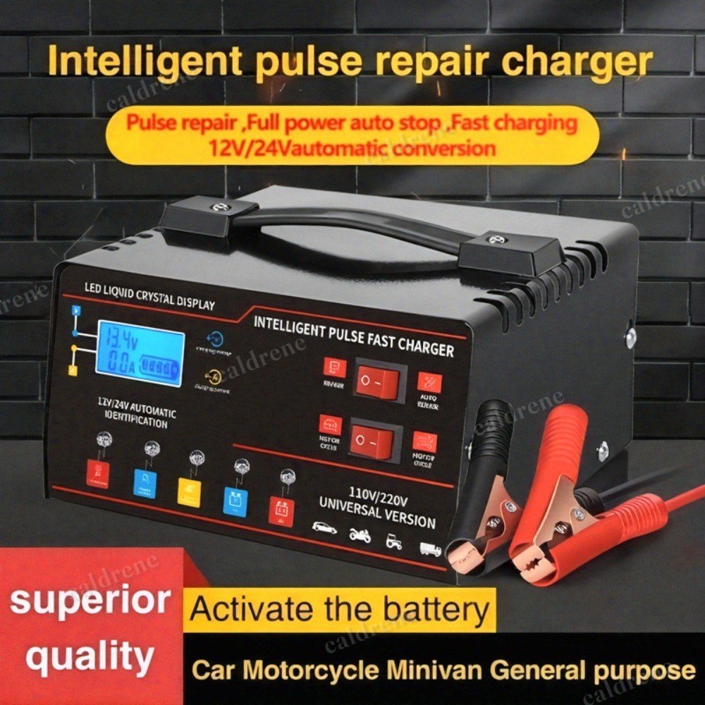 400A Smart Car Battery Charger 12V/24V with Pulse Repair – view 2