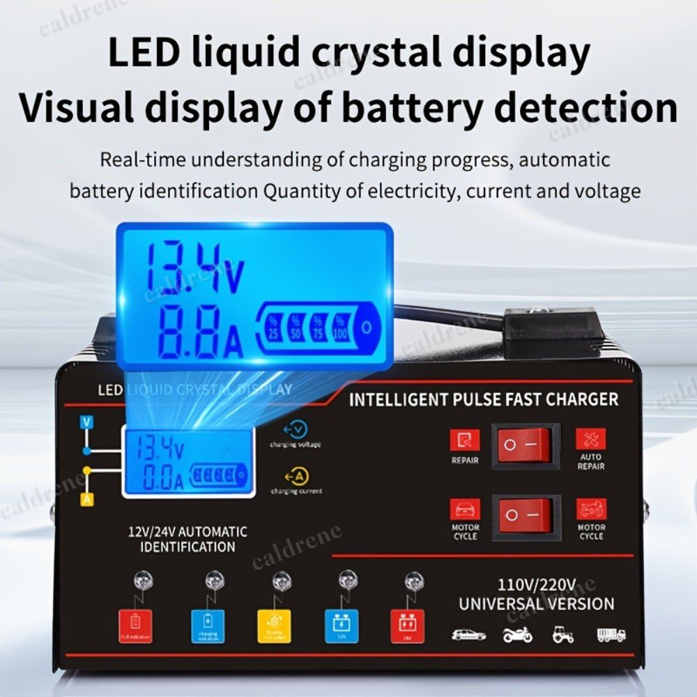 400A Smart Car Battery Charger 12V/24V with Pulse Repair – view 5